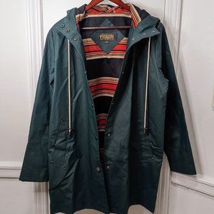 Pendleton Olympic Hooded Slicker Rain Coat | Mallard | M